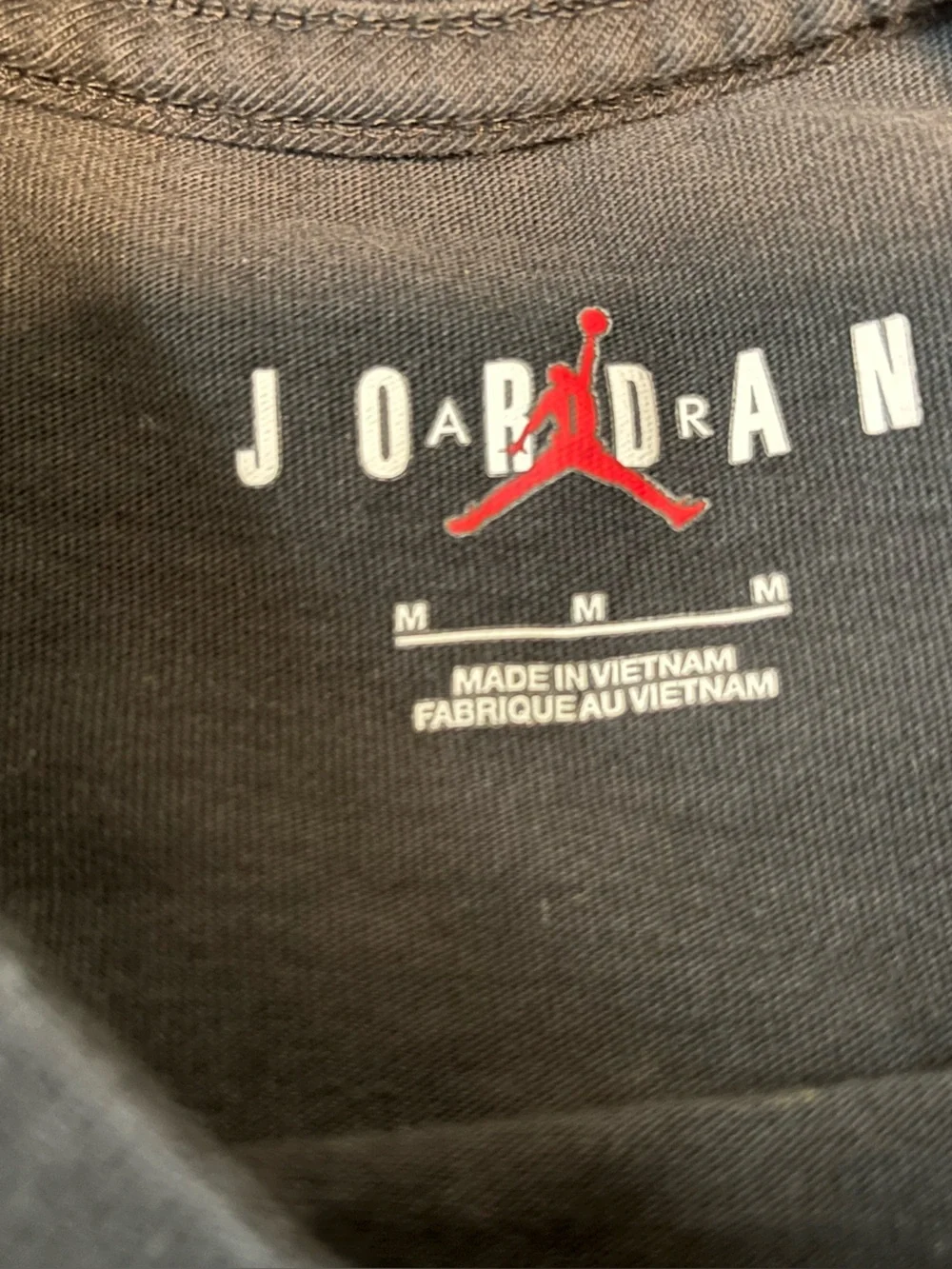 Jordan Men’s Long Sleeve Tee with Logo. 100% Cotton